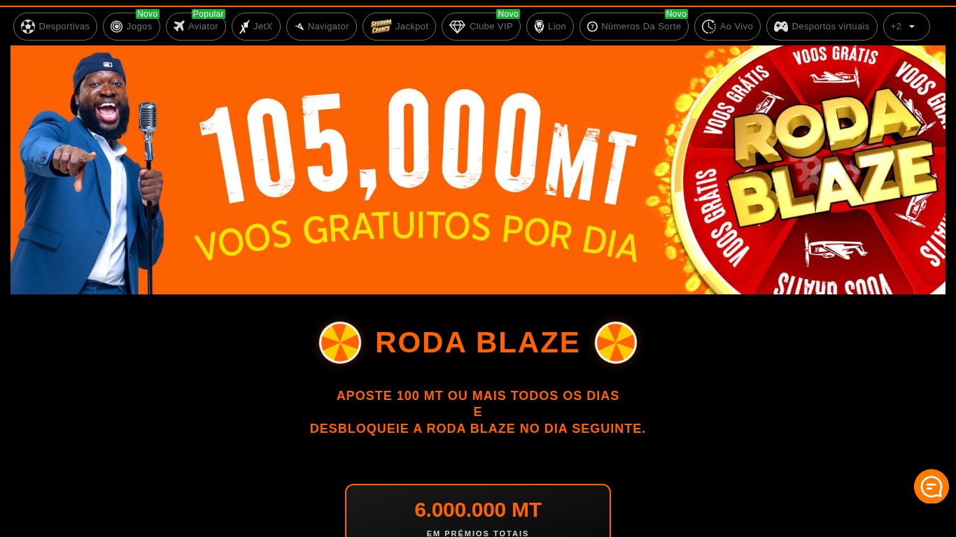 Roda Blaze da 888bets: 105.000 MT em voos gratuitos por dia para quem aposta 100 MT