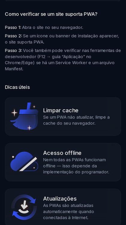 Dicas da página da app da JogaBets: como verificar se há Service Worker e o aviso de que nem todas as PWAs funcionam offline